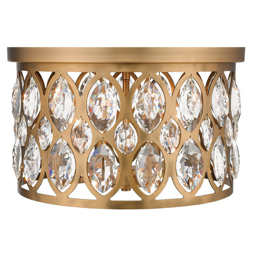 Dealey Heirloom Brass Flush Mount by Z-Lite