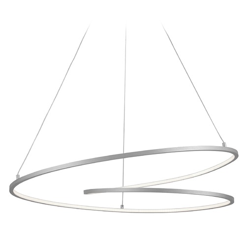 Twist Antique Silver LED Pendant by Kuzco Lighting