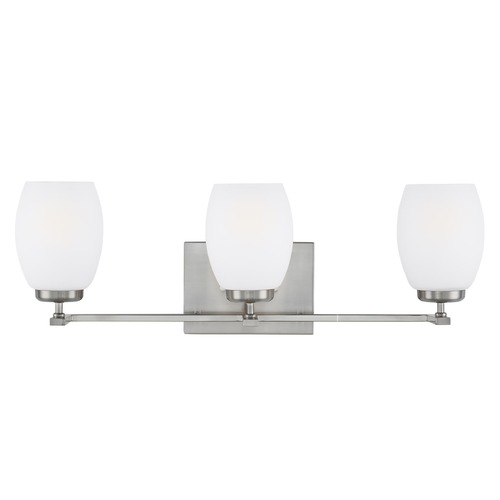 Generation Lighting Catlin Brushed Nickel Bathroom Light by Generation Lighting 4418503-962