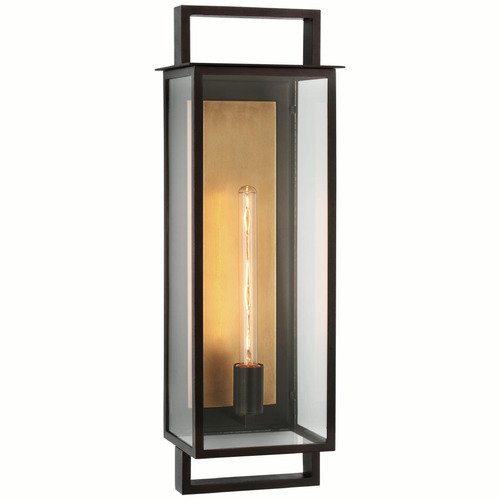 Visual Comfort Signature Collection Ian K. Fowler Halle Sconce in Aged Iron by Visual Comfort Signature S2197AI-CG