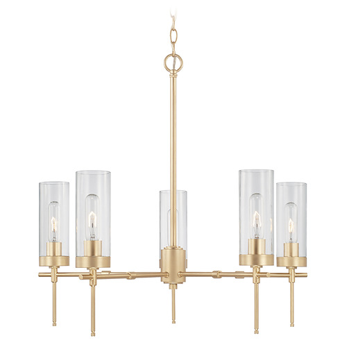 Capital Lighting Riley 5-Light Chandelier in Soft Gold by Capital Lighting AA1017SF