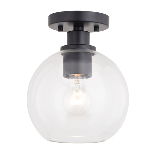Marshall Matte Black Semi-Flush Mount by Vaxcel Lighting