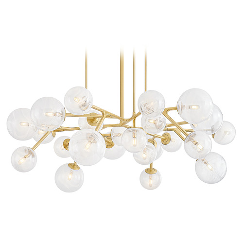 Corbett Lighting Glasgow Vintage Polished Brass Chandelier