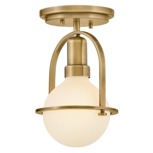 Hinkley Somerset Heritage Brass LED Semi-Flushmount Light