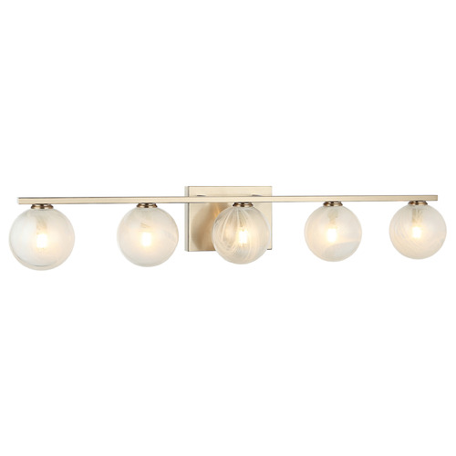 Matteo Lighting Nimbus Champagne Gold LED Bathroom Light