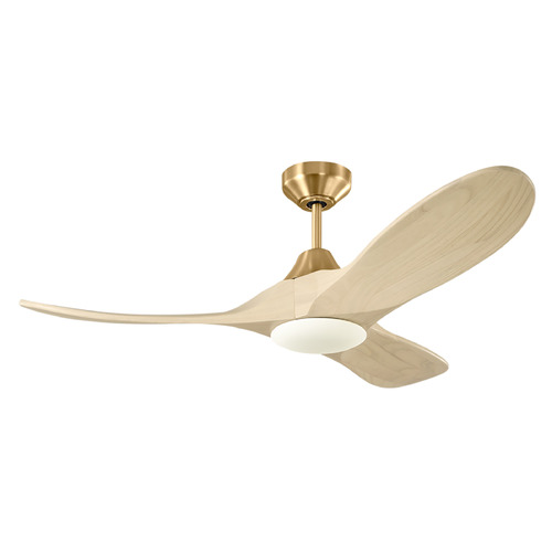 Visual Comfort Fan Collection Maverick Smart 44 LED Burnished Brass LED Ceiling Fan with Light
