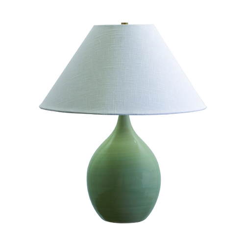 Scatchard Stoneware Table Lamp in Celedon by House of Troy Lighting