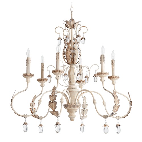 Quorum Lighting Venice Persian White Chandelier by Quorum Lighting 6444-6-70