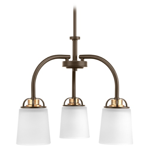 West Village Chandelier in Antique Bronze & Brass by Progress Lighting