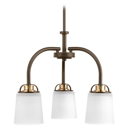 Progress Lighting West Village Chandelier in Antique Bronze & Brass by Progress Lighting P400008-020