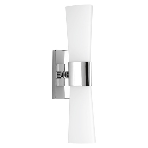 2-Light Vertical Bathroom Light in Polished Chrome by Progress Lighting