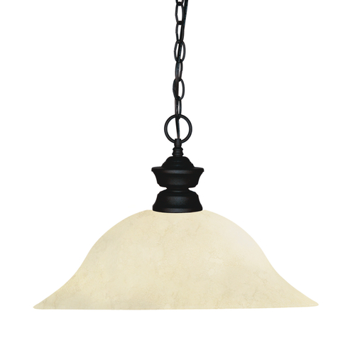 Shark Matte Black Pendant by Z-Lite