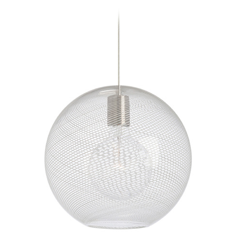 Visual Comfort Modern Collection Palestra Medium Pendant in Satin Nickel by Visual Comfort Modern 700TDPALPMOCS