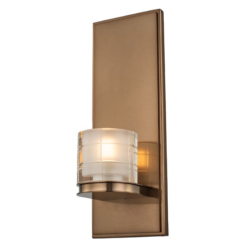 Library LED ADA Compliant Wall Sconce in Library Brass by Kalco Lighting