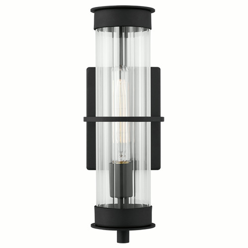 Visual Comfort Studio Collection Alcona Black Outdoor Wall Light