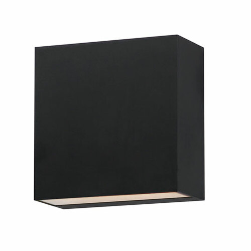 ET2 Lighting Cubed 5.50-Inch LED Outdoor Sconce in Black by ET2 Lighting E23222-BK