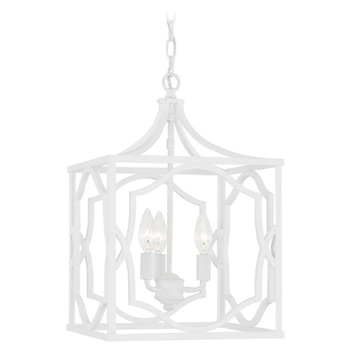 Capital Lighting Anna 12.25-Inch Convertible Pendant in White by Capital Lighting AA1019XW