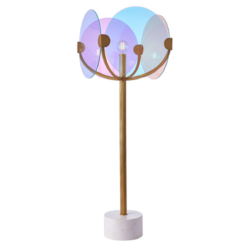 Kalco Lighting Chroma True Brass Floor Lamp