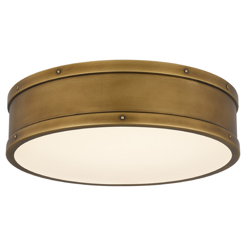 Quoizel Lighting Ahoy Weathered Brass LED Flushmount Light
