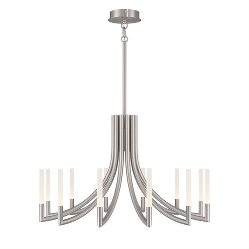 Olette 36-Inch LED Chandelier in Brushed Nickel by Eurofase Lighting