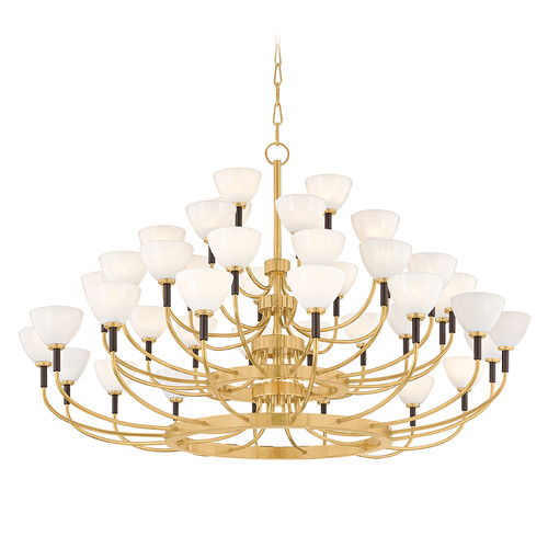 Corbett Lighting Brahma Vintage Polished Brass / Bronze Chandelier