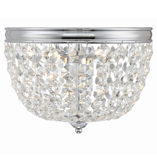 Crystorama Lighting Nola Polished Chrome Flushmount Light