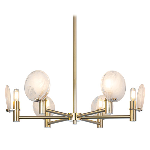 Matteo Lighting Cloudburst Champagne Gold LED Chandelier