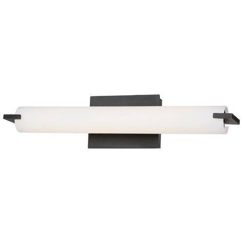 George Kovacs Lighting Tube Dark Restoration Bronze LED Bathroom Light by George Kovacs P5044-37B-L