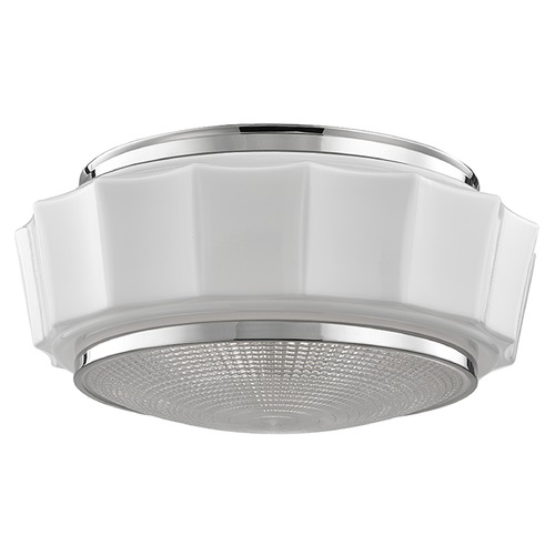 Hudson Valley Lighting Odessa Flush Mount in Polished Nickel by Hudson Valley Lighting 3816F-PN