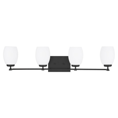 Generation Lighting Catlin Midnight Black Bathroom Light by Generation Lighting 4418504-112