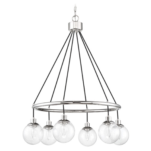 Que Chrome Chandelier by Craftmade Lighting