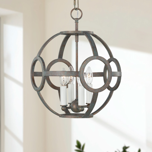 Generation Lighting Chapman & Meyers 13.25-Inch Green Park Iron Port Pendant by Generation Lighting CP1184IP