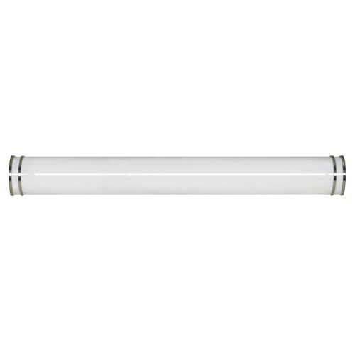 Glamour Brushed Nickel LED Vertical Bathroom Light by Nuvo Lighting