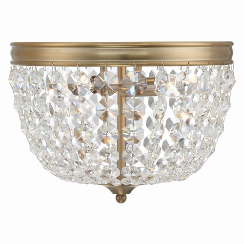 Crystorama Lighting Crystorama Lighting Nola Vibrant Gold Flushmount Light NOL-312-VG-CL-MWP