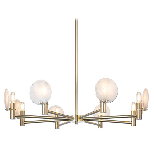 Matteo Lighting Cloudburst Champagne Gold LED Chandelier
