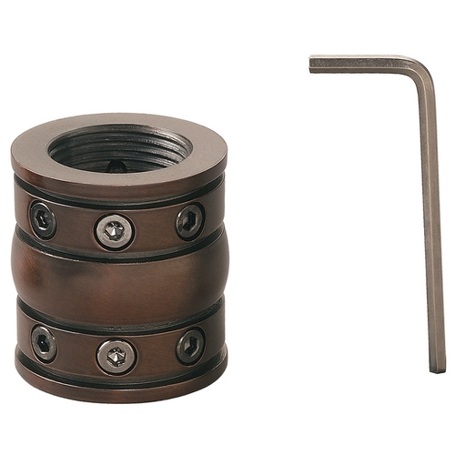 Kichler Lighting Downrod Coupler in Tannery Bronze Powder Coat by Kichler Lighting 337007TZP