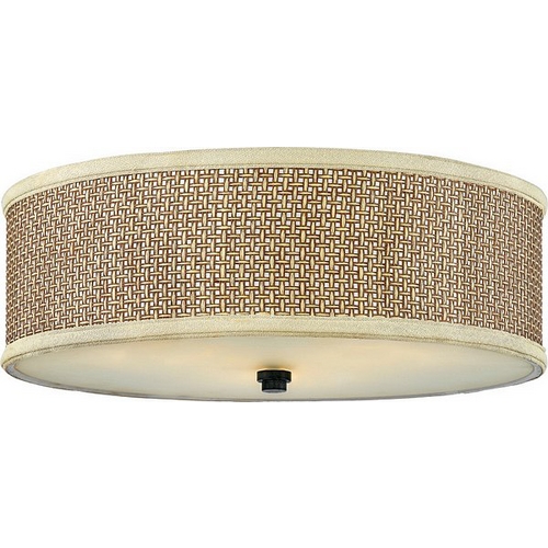 Zen 17-Inch Flush Mount in Mystic Black by Quoizel Lighting
