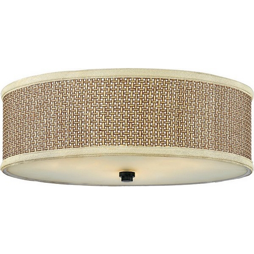 Quoizel Lighting Zen 17-Inch Flush Mount in Mystic Black by Quoizel Lighting ZE1617K