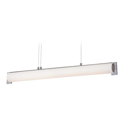 Tube LED Linear Light in Brushed Nickel by George Kovacs