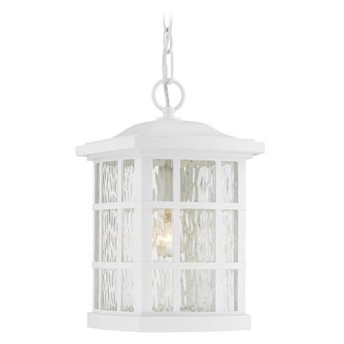 Quoizel Lighting Stonington White Lustre Outdoor Hanging Light by Quoizel Lighting SNN1909W