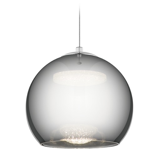 Rendo 8-Inch Chrome LED Pendant by Elan Lighting