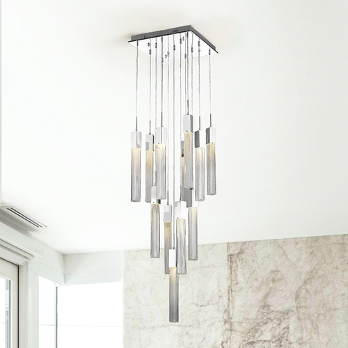 Boa 13-Light Polished Chrome LED  Multi-Light Pendant by Avenue Lighting