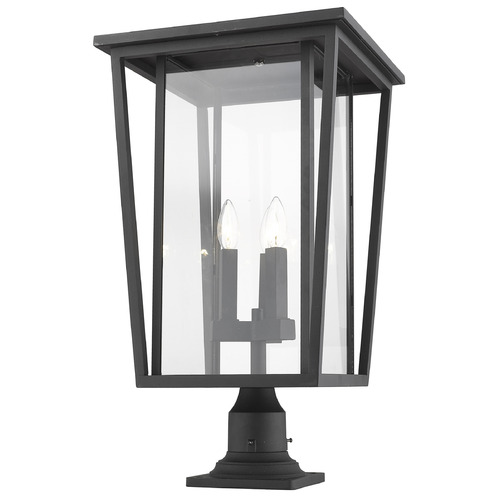 Z-Lite Seoul Black Post Light by Z-Lite 571PHXLR-533PM-BK