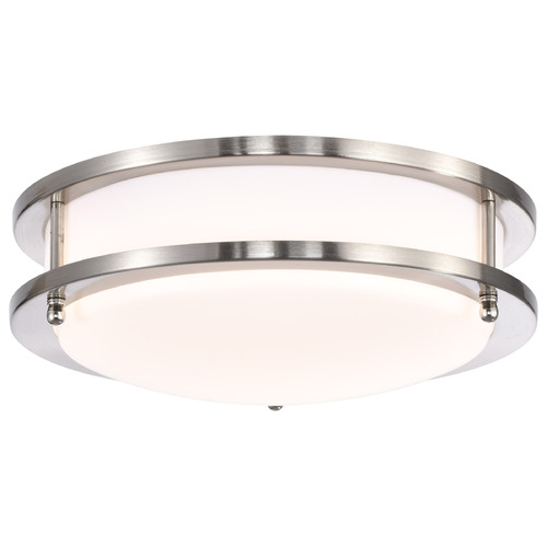 Glamour Brushed Nickel LED Flush Mount by Nuvo Lighting