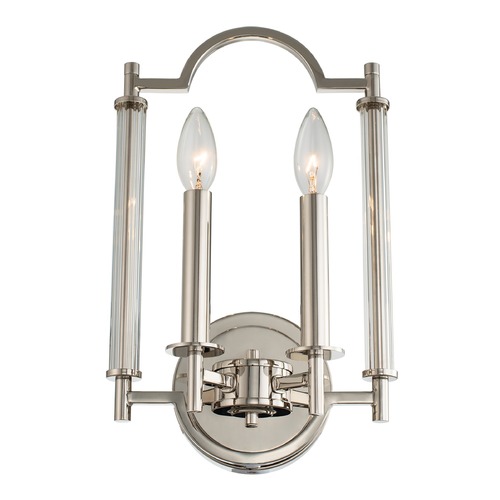 Kalco Lighting Provence 2-Light ADA Compliant Wall Sconce in Polished Nickel by Kalco Lighting 512922PN