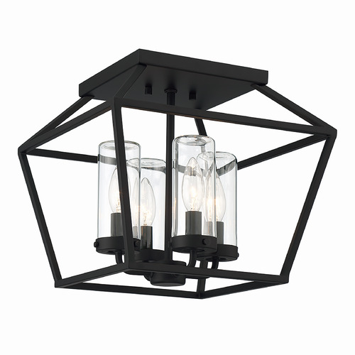 Eurofase Lighting Bastille 13-Inch Outdoor Flush Mount in Black by Eurofase Lighting 41956-014