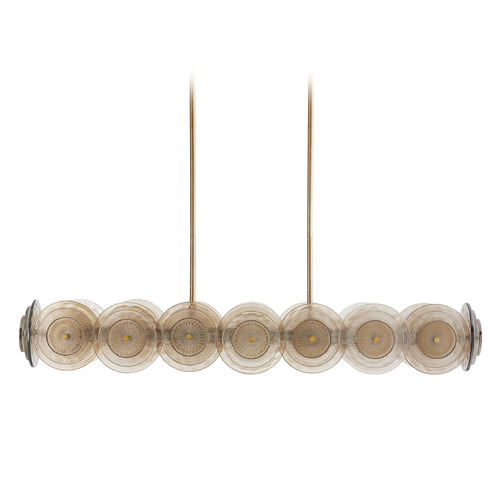 Kinlee 51-Inch Linear Chandelier in Antique Brass by Arteriors Home