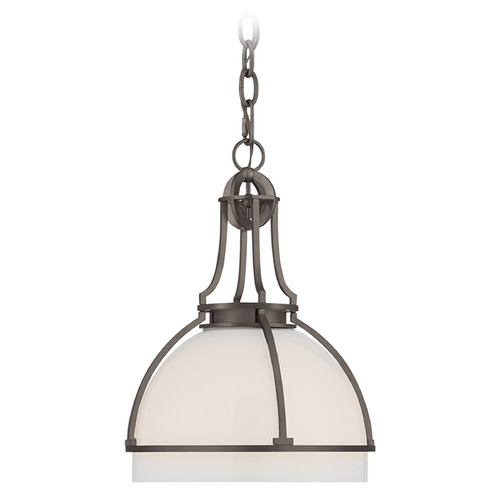 Visual Comfort Signature Collection Chapman & Myers Gracie LED Dome Pendant in Bronze by Visual Comfort Signature CHC5481BZWG