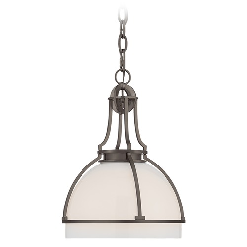 Chapman & Myers Gracie LED Dome Pendant in Bronze by Visual Comfort Signature