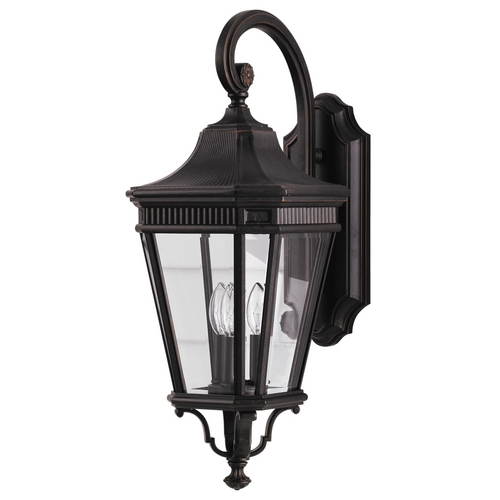 Generation Lighting Outdoor Wall Light with Clear Glass in Grecian Bronze Finish OL5402GBZ